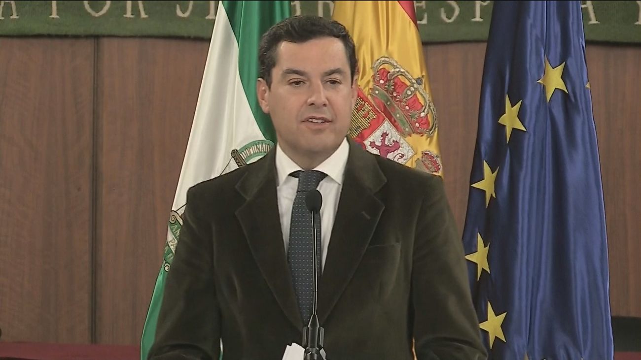 Moreno investido como  presidente de la Junta de Andalucía en primera votación