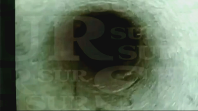 El descenso de la cámara en el interior del pozo donde cayó Julen