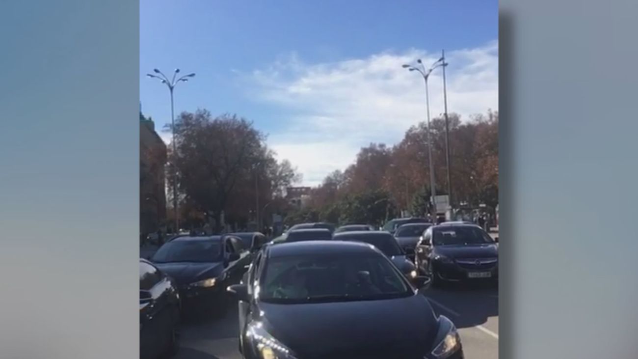 Caravana de VTC por las calles de Madrid para reivindicar sus derechos