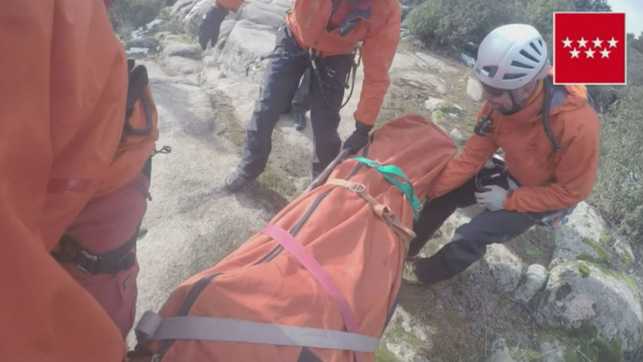 Rescatada una excursionista accidentada en La Pedriza