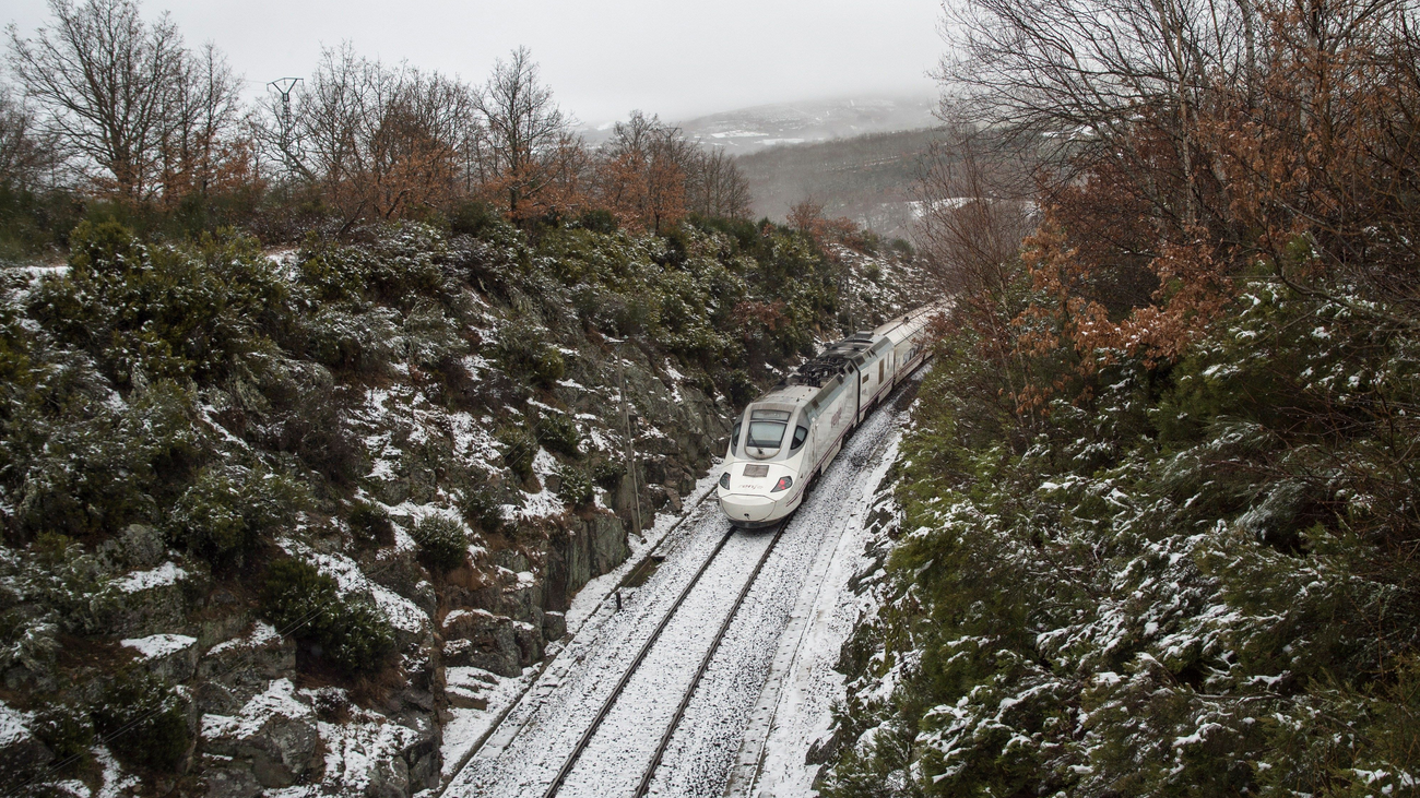 Primer temporal de nieve, lluvia y viento del invierno
