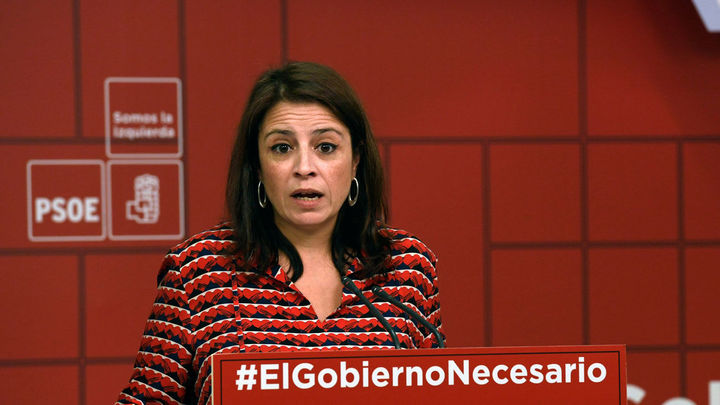 La portavoz del PSOE en el Congreso, Adriana Lastra