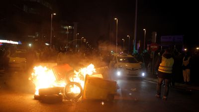 La huelga de los taxistas de Madrid, en imágenes