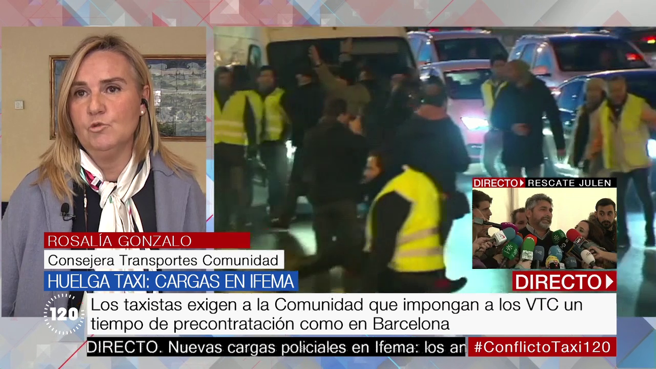 Rosalía Gonzalo, sobre el conflicto del taxi: "Estamos para gobernar para todos y ofrecer servicios para todos"
