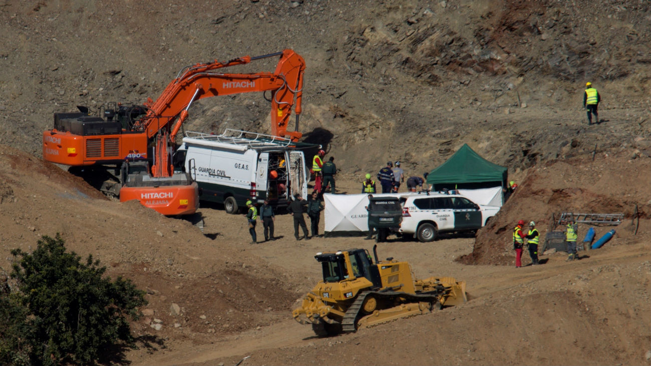 Los mineros inician sus trabajos para rescatar a Julen en Totalán
