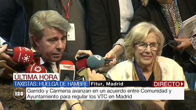 Garrido y Carmena proponen a los taxistas una "distancia mínima" para contratar un VTC