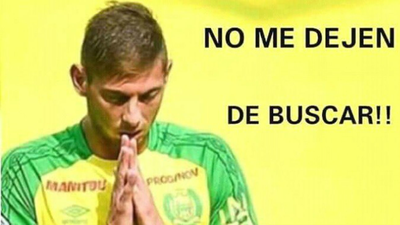 La familia de Emiliano Sala piden que no paren su búsqueda