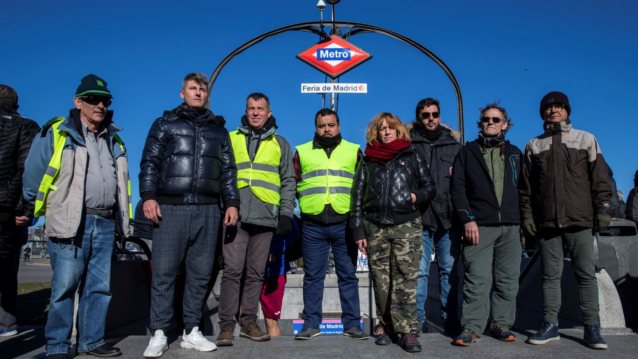 Ocho taxistas madrileños inician una huelga de hambre