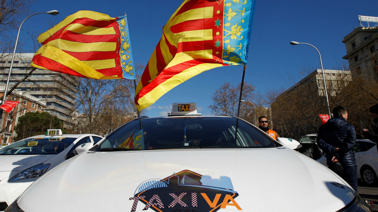 Caravana de taxis desde varias provincias hasta Madrid