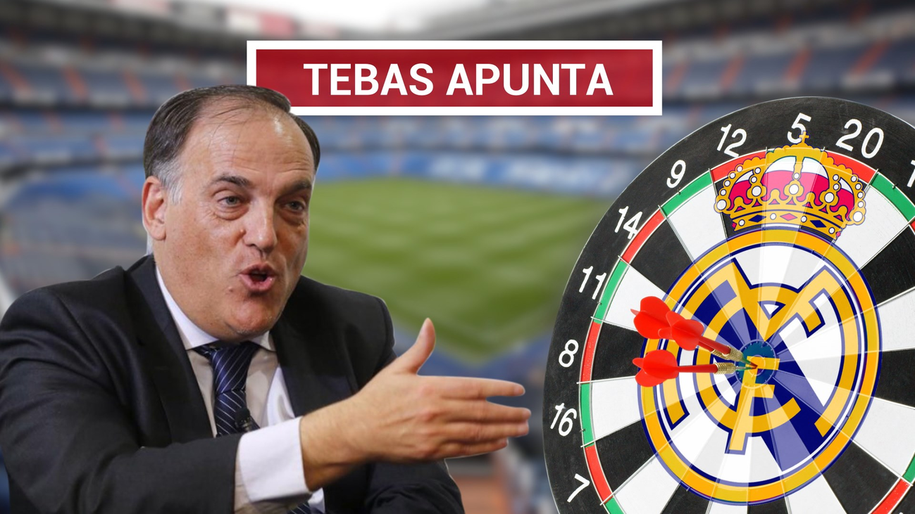 A Tebas no le gustan las críticas del Real Madrid al VAR