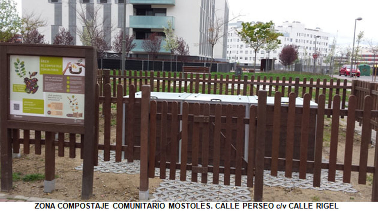 Móstoles instala un cuarto punto de compostaje de residuos en una iniciativa pionera