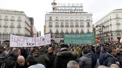 En directo: segundo fin de semana con la huelga de taxistas en Madrid