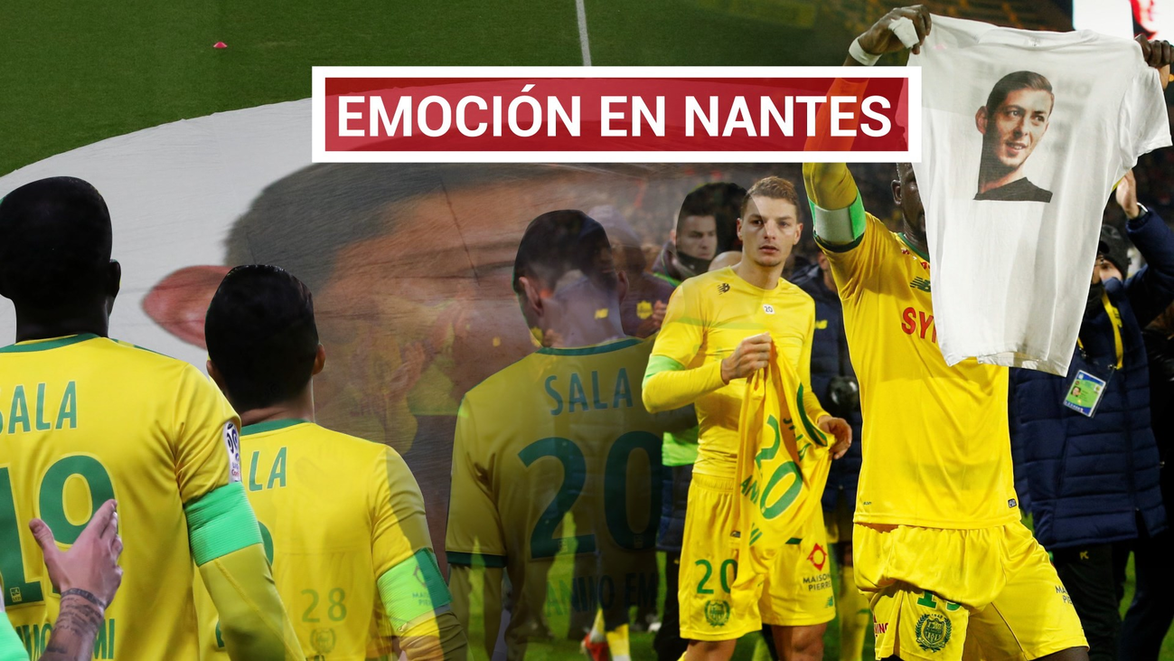 Emotivo homenaje del Nantes a Emiliano Sala