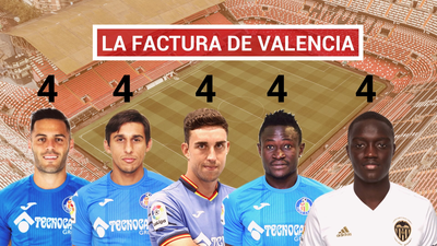 Cuatro partidos a Diakhaby y Bruno; dos a Mata y Damián