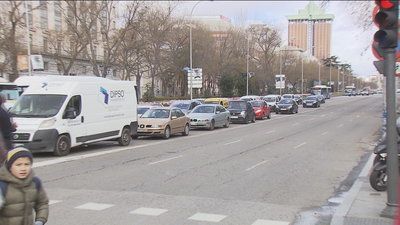 El tráfico en Madrid se reduce más de un 11% por la huelga de los taxistas