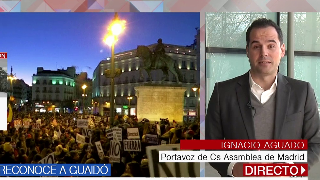 Ignacio Aguado: “El reconocimiento de Sánchez a Guaidó llega tarde”