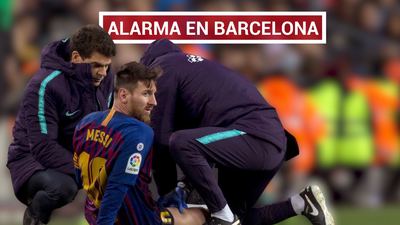 Pánico en el Nou Camp por la lesión de Messi