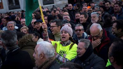 Minuto a minuto de la huelga de taxistas en su decimosexta jornada