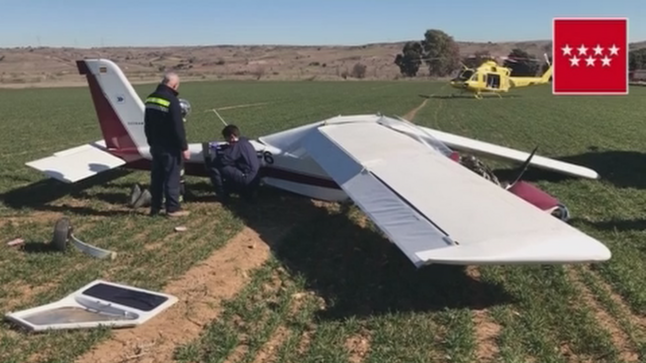 Se estrella un ultraligero en San Agustín de Guadalix