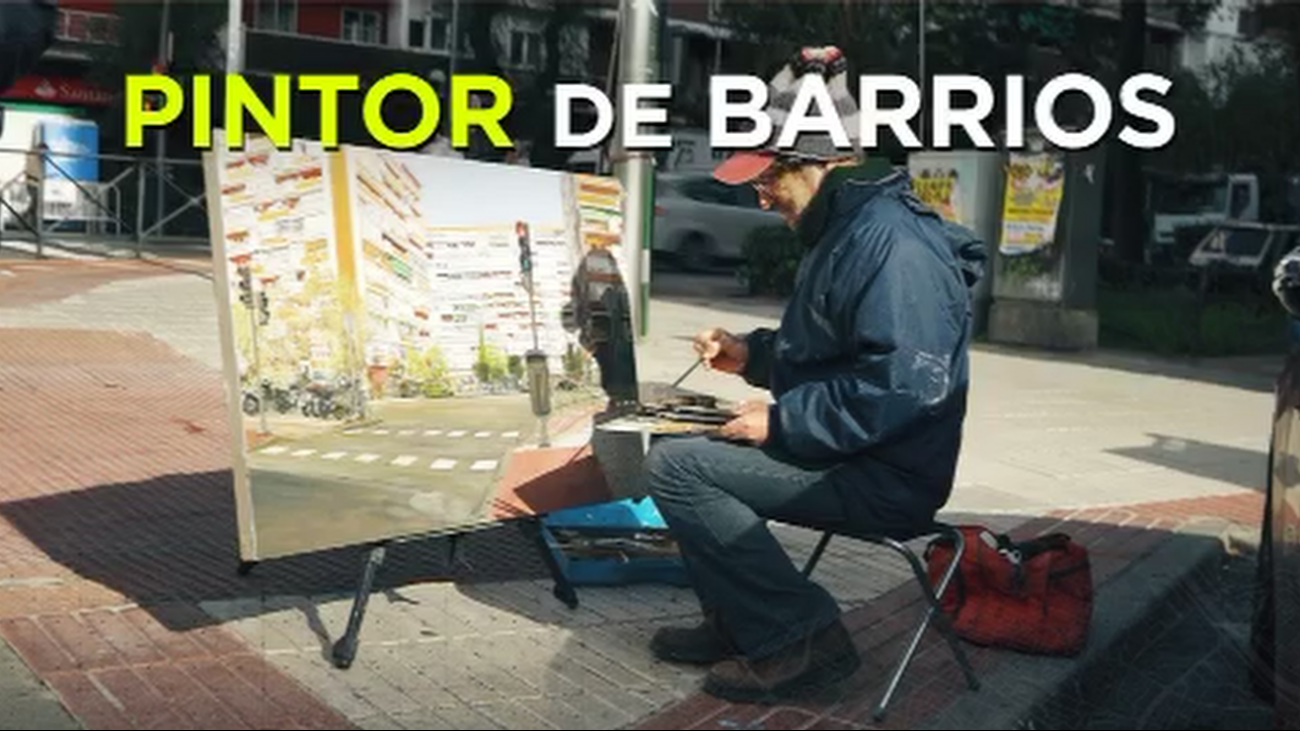 Conocemos a Félix, el pintor de los barrios madrileños