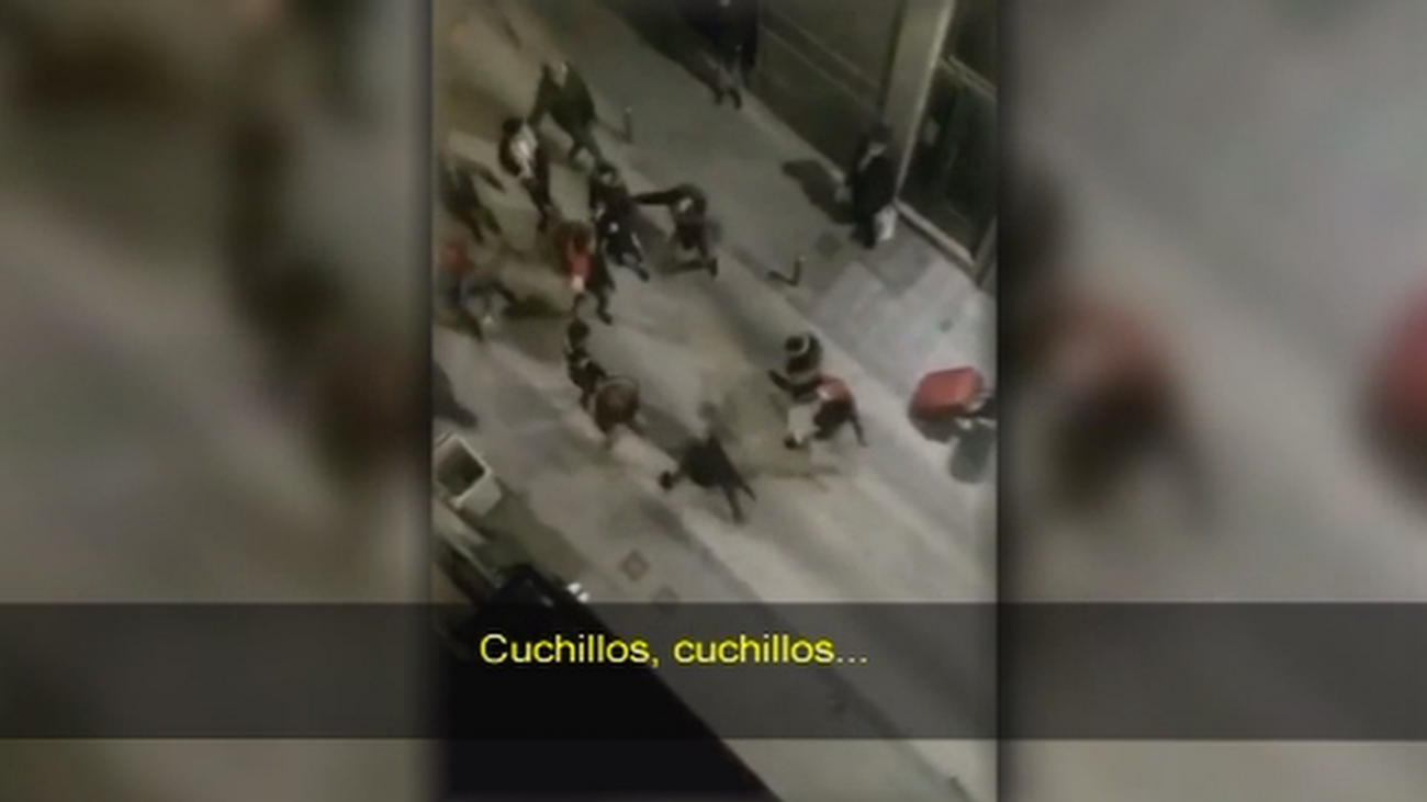 Reyerta a cuchillazos en Lavapiés