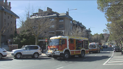 Incendio de un ático en Pozuelo de Alarcón