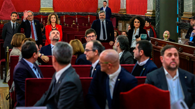 Torra carga contra el juicio del "Procés" al término de su primera sesión