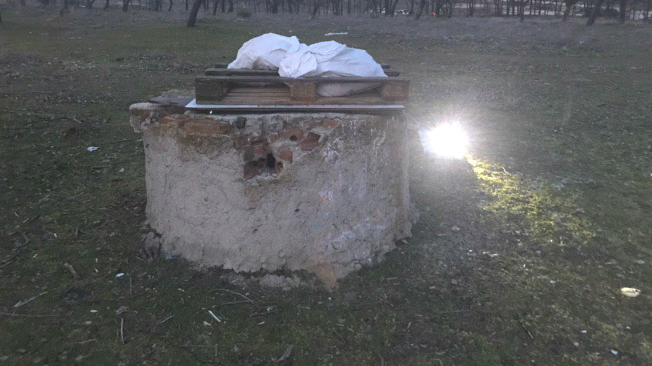 Pozo ilegal en Alcorcón