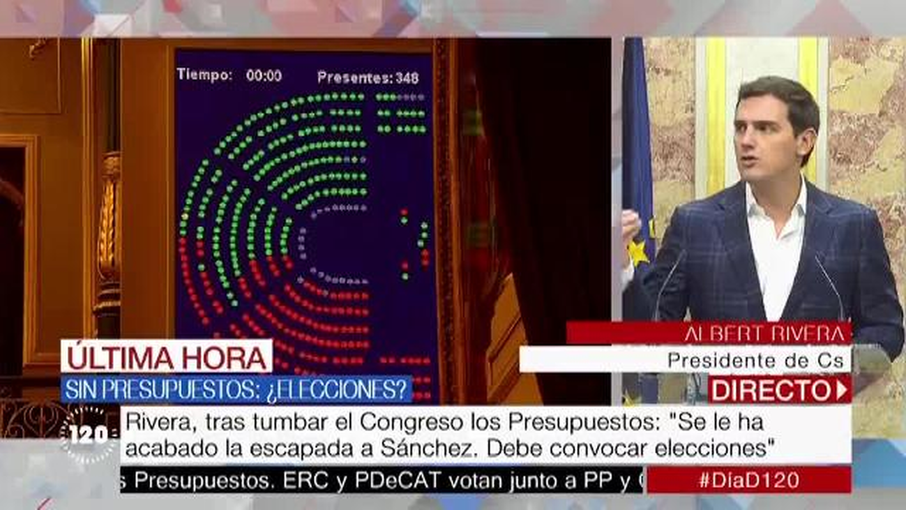 Albert Rivera: "Entre el PP y el PSOE los españoles no pueden ir a las urnas a votar"