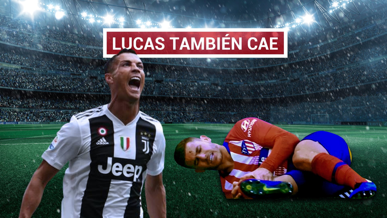 Lucas, lesionado en la rodilla derecha