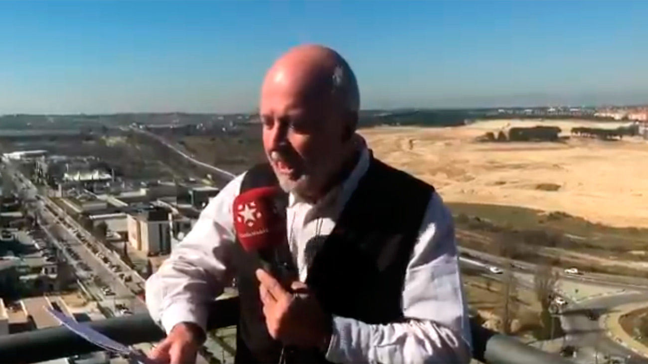 Las Noticias de las Dos de Onda Madrid arrancan desde lo alto de Telemadrid
