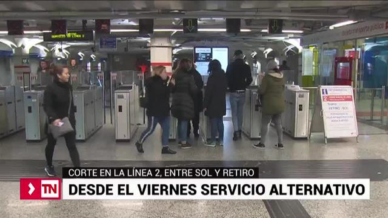 Llega el servicio de bus alternativo para el tramo de Metro cortado en la línea 2