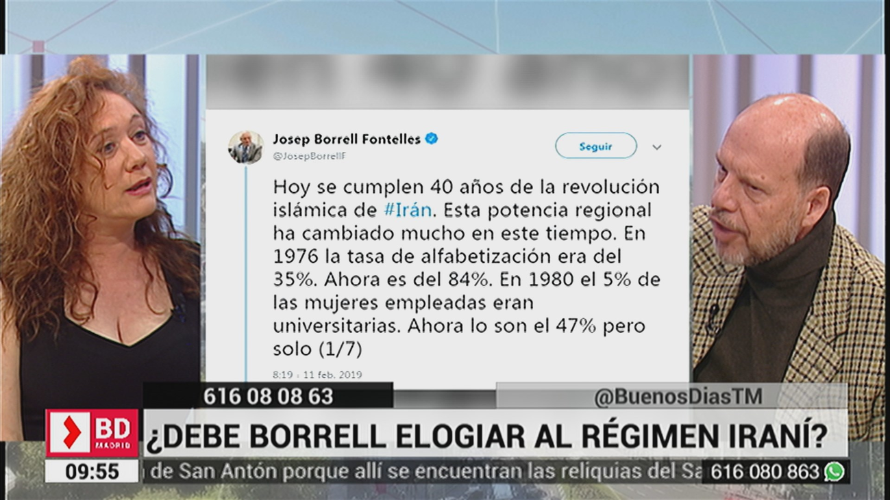 ¿Debe Borrell elogiar al régimen iraní?