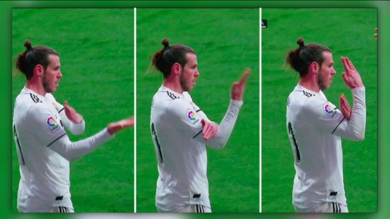 Bale, denunciado por LaLiga por el corte de mangas en el derbi