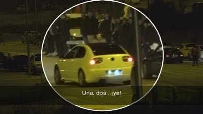 Nos colamos en una carrera ilegal en el Ensanche de Vallecas