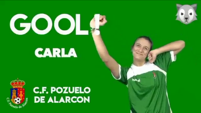 Gol de Carla del Pozuelo, al Rayo B (0-2)