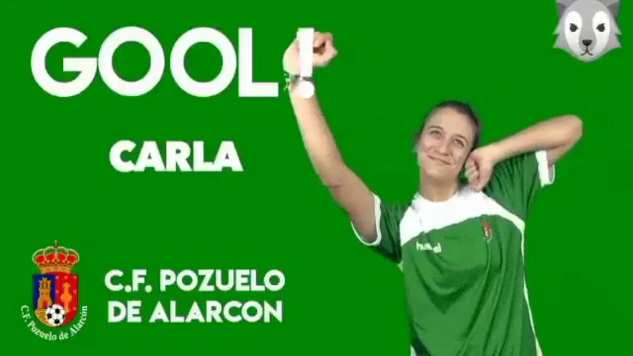 Gol de Carla del Pozuelo, al Rayo B (0-2)