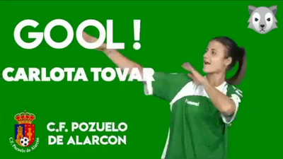 Gol de Carlota, del Pozuelo, al Rayo B (0-3)