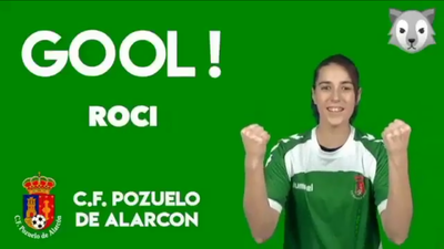 Gol de Roci, del Pozuelo, al Rayo B (0-1)