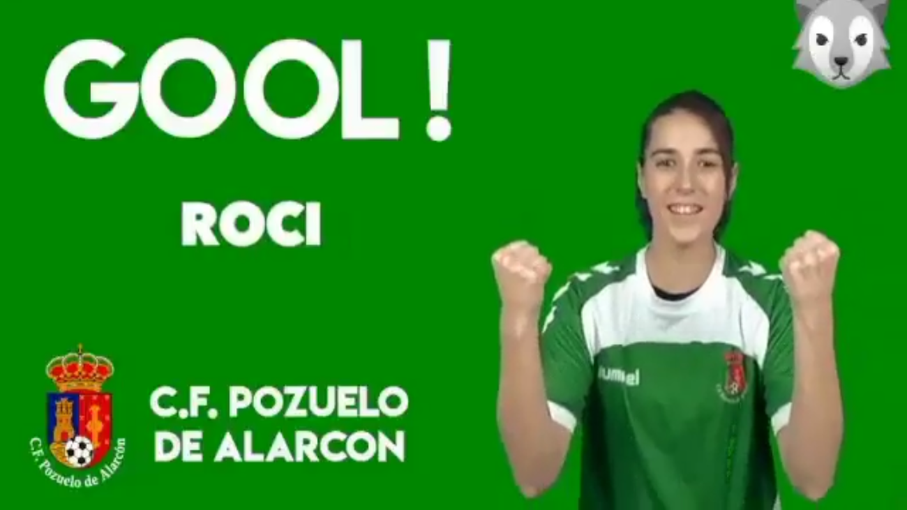 Gol de Roci, del Pozuelo, al Rayo B (0-1)