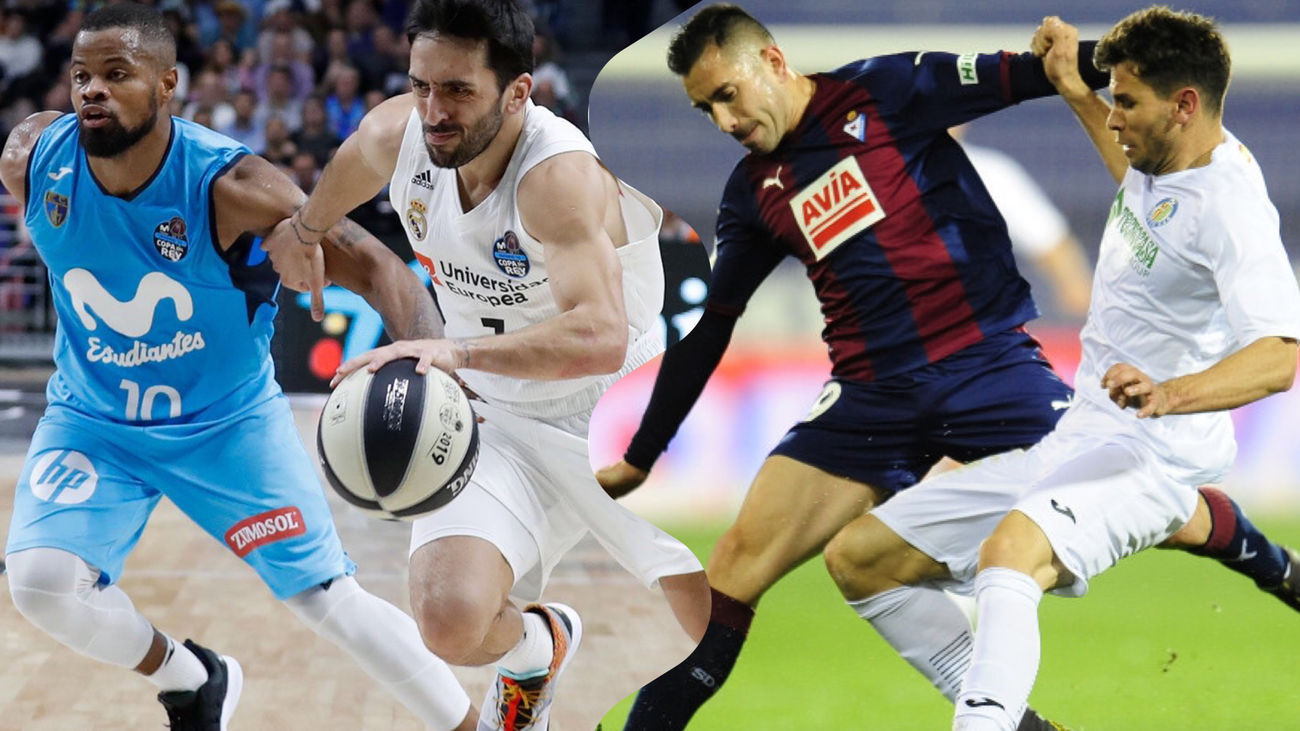 El Real Madrid gana al Estudiantes (94-63) y el Getafe empata en Eibar (2-2)