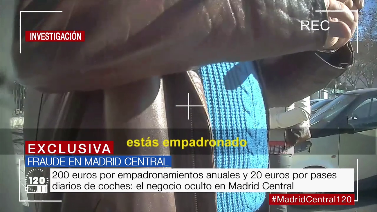 120 minutos caza a un vecino vendiendo ilegalmente empadronamientos en Madrid Central
