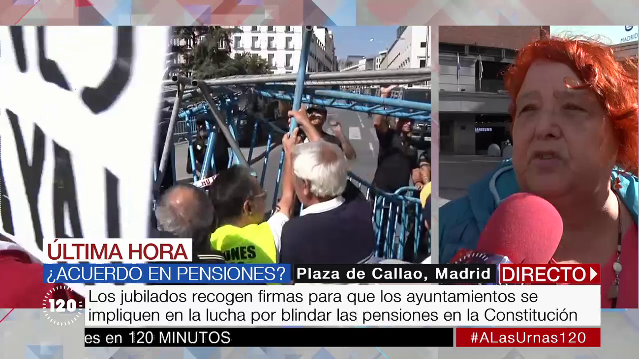 Los jubilados recogen firmas para apoyar el blindaje constitucional de las pensiones: “No pararemos"
