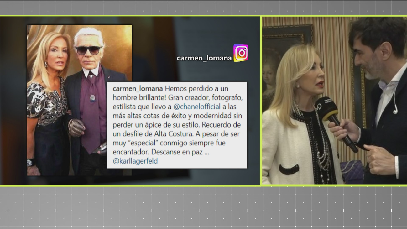 Recordamos con Carmen Lomana a Karl Lagerfel, un genio de la costura