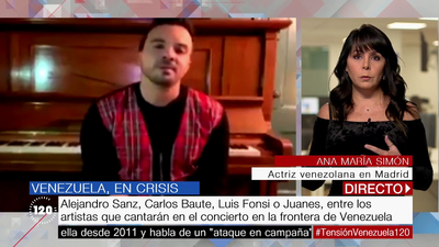 Ana Mª Simón, actriz venezolana: "No es un juego lo que pasa en Venezuela, hay una crisis humanitaria real"