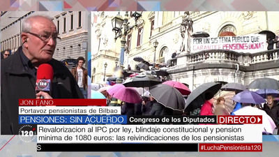 Los pensionistas se reúnen en el Congreso para exigir la revalorización al IPC