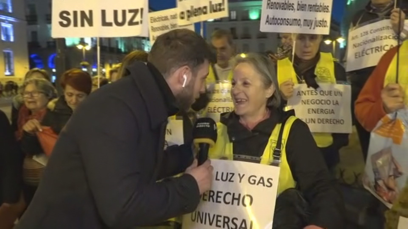 Concentración en la Puerta del Sol contra la pobreza energética