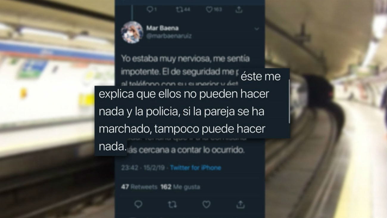 Desgarrador relato de una agresión machista en el metro