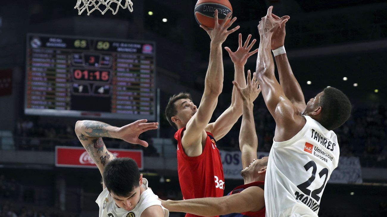 El Madrid vence al Bayern y ya está en playoffs. 91-78