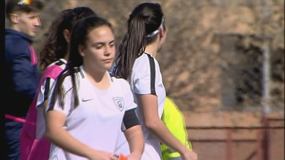 Gol de Paula Gómez, del Madrid CFF, al Atlético (1-1)